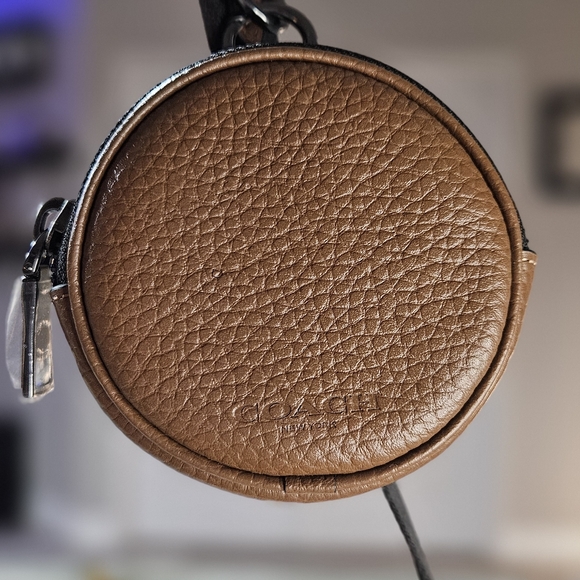 NWT Coach Small Finn Crossbody Bag CCG16 Caramel Sable Suede Signature + Pouch - Picture 14 of 17